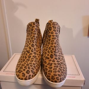 Leopard booties
